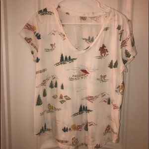 T shirt with western flare